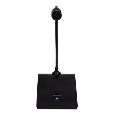 Desk-top paging mike console, 5mt.cable with XLR conn.