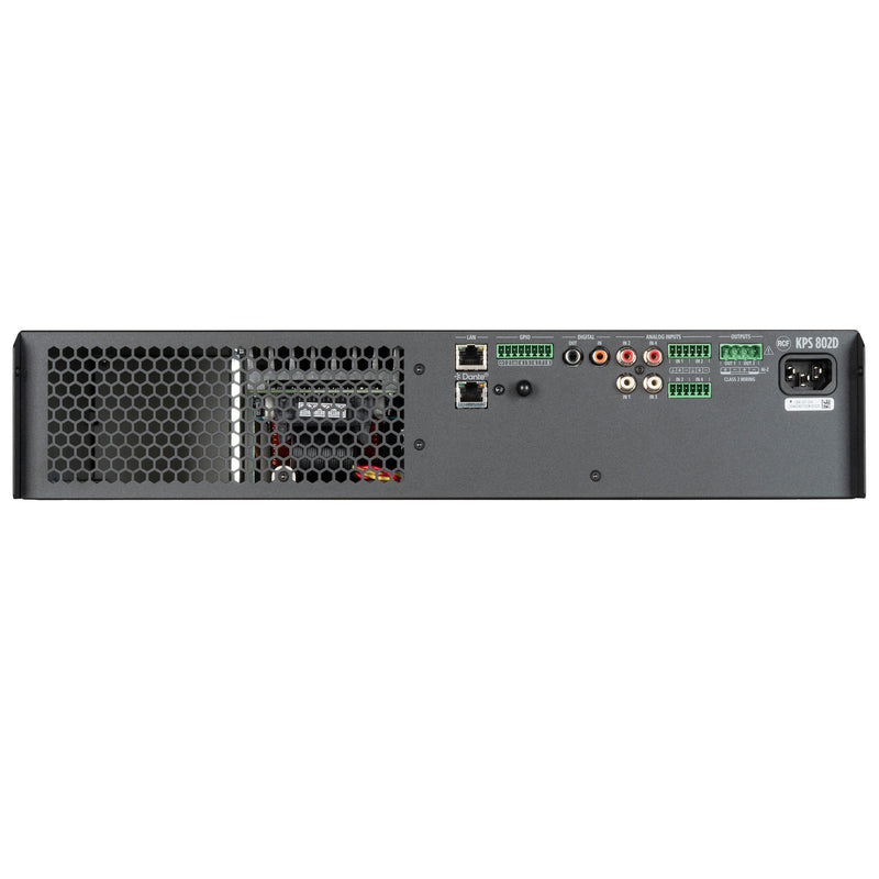Class D Power Amplifier with DSP, Dante-Equipped (2 X 800 W)