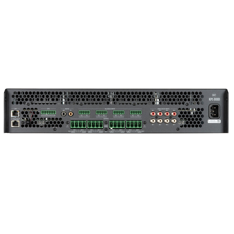 Class D Power Amplifier with DSP, Dante-Equipped (8 X 800 W)