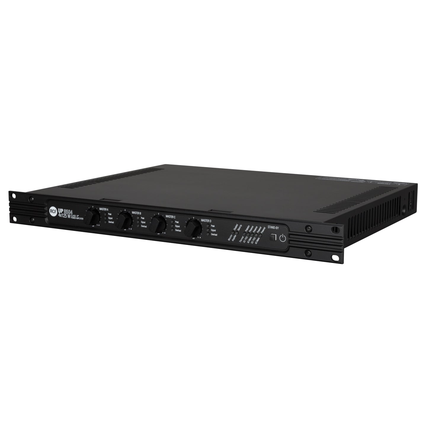 Class D Power Amplifier with Dual Input per Channel - 4 Ω, 70/100V, 4 x 125W