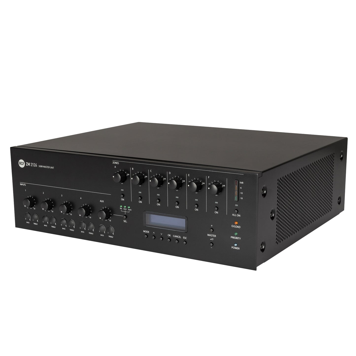 6 Zone Digital Mixer/Amplifier Master Unit - 240W