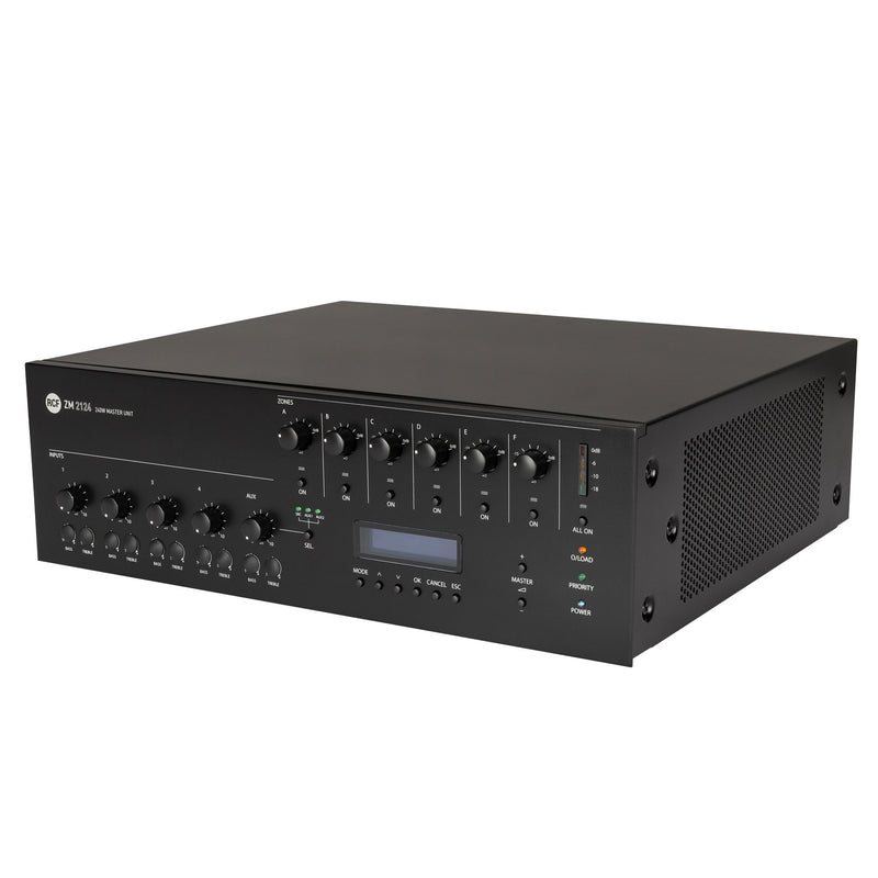6 Zone Digital Mixer/Amplifier Master Unit - 240W