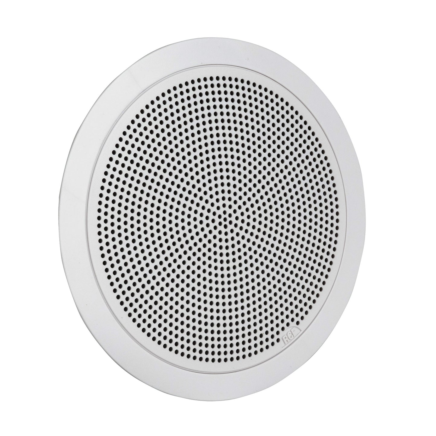 6" Twin-Cone Flush Mounting Ceiling Speaker, White, 6W, 70-100V, Plastic Grille
