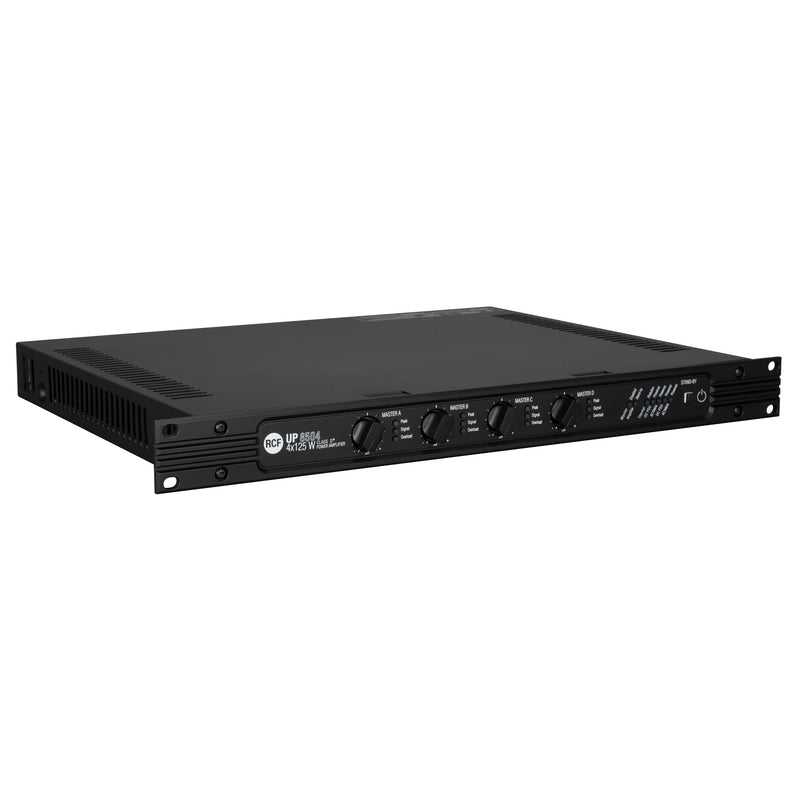 Class D Power Amplifier with Dual Input per Channel - 4 Ω, 70/100V, 4 x 125W