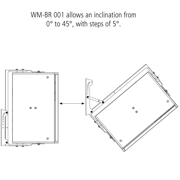 Wall Mount Bracket for M 05, 06, 08, 10, 12, C 32 and C 45 (Requires Horizontal Bracket)