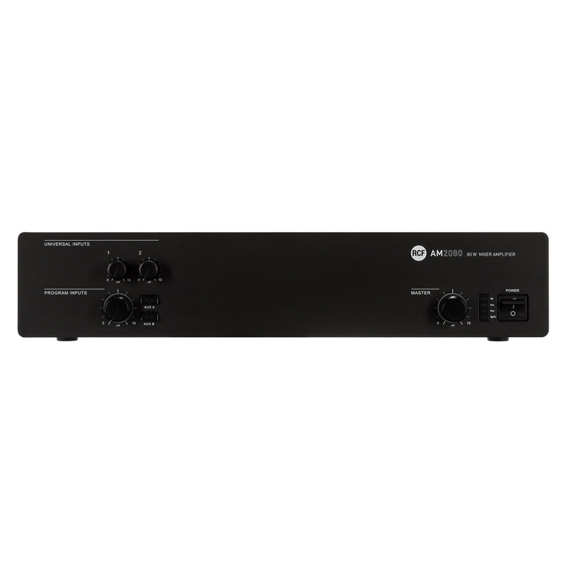 2 Input Digital Mixer/Amplifier - 4 Ω, 70/100V, 80W
