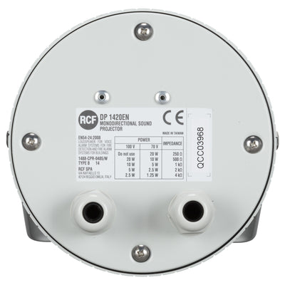 Unidirectional Sound Projector, Alu., IP 36, 20W, 70-100V - BS5839-8 - EN54-24