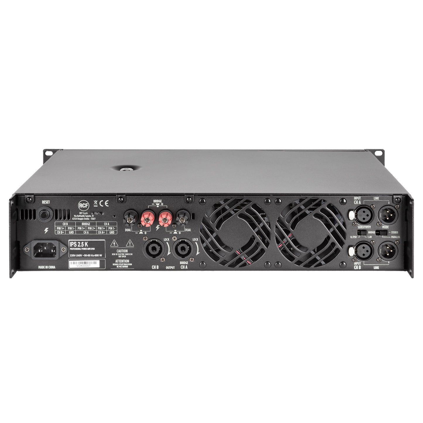 Class H Power Amplifier (2 X 1,250 W @ 4 Ω)