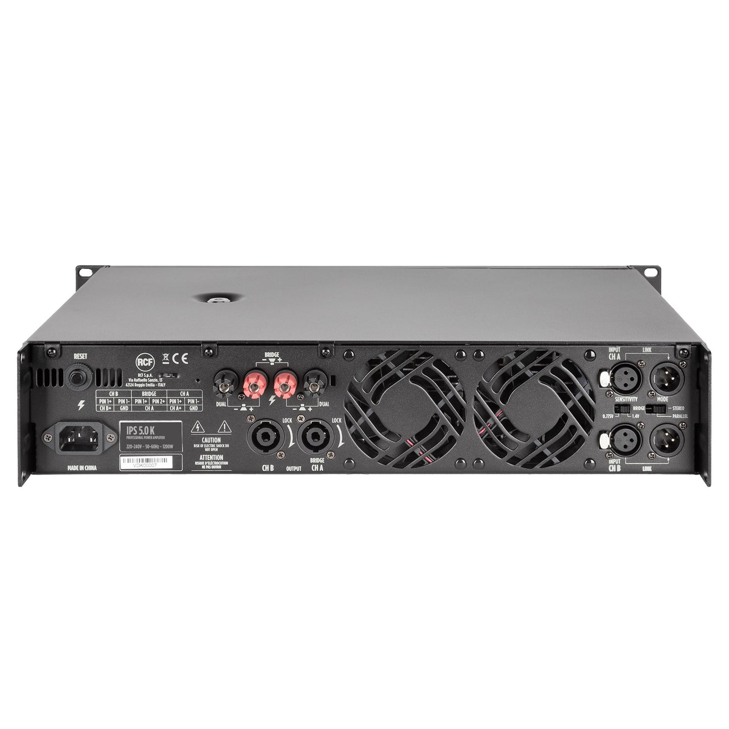 Class H Power Amplifier (2 X 2,600 W @ 4 Ω)
