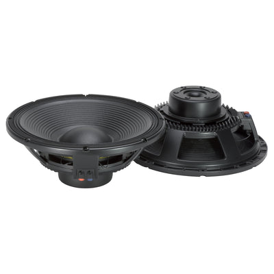 15" Power: 900W rms, 1800W prog. Sensitivity: 97 dB Freq. Range 35-1500 Hz