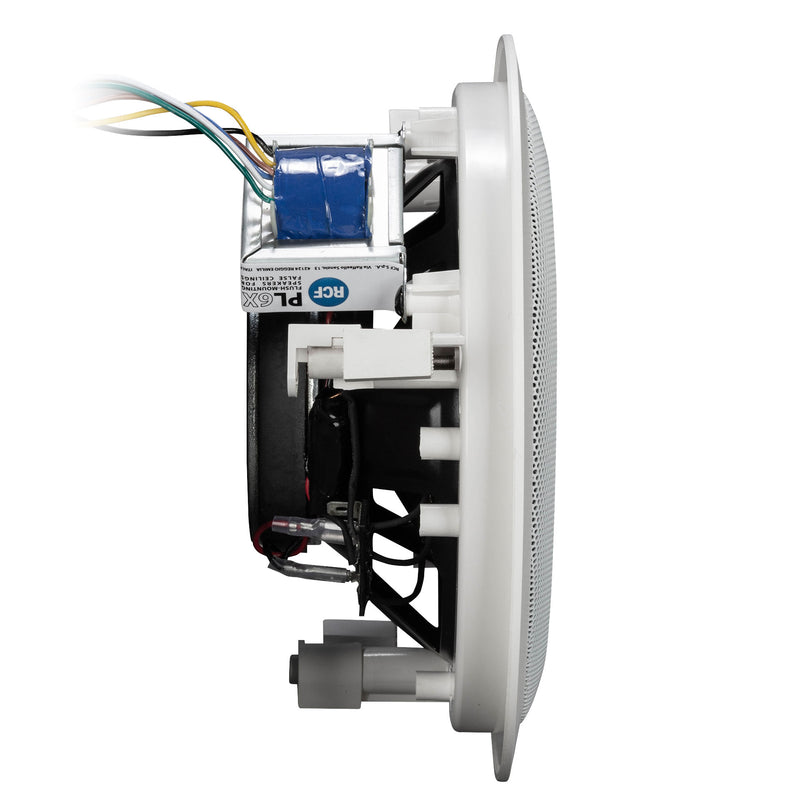 6" Coax Flush Mnt. Ceil. Speaker With Line Transf., 12W, IP. 44 (Black)