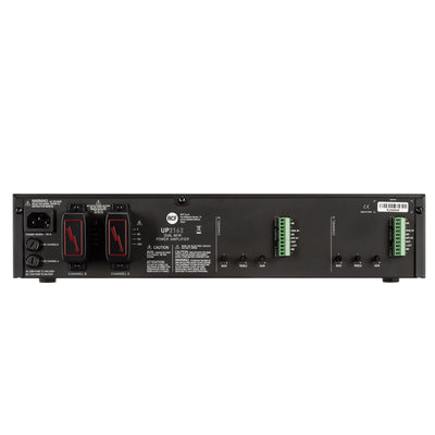 Class D 2 Channel Amplifier with Aux Input - 4 Ω, 70/100V, 2 x 160W
