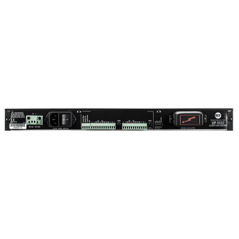 Class D Power Amplifier with Dual Input per Channel - 4 Ω, 70/100V, 2 x 250W