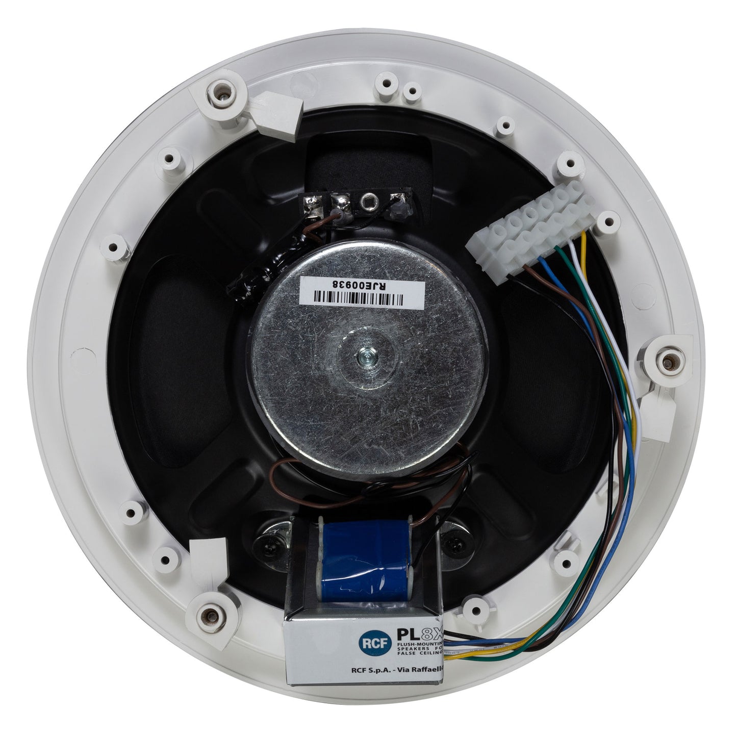 Passive 80W 8" 2-Way Coaxial Ceiling Speaker with Transformer - 70/100V (IP44)