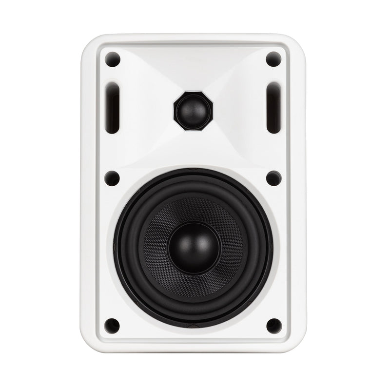 Passive 160W 4" Two-Way Bass Reflex Speaker (Pair) (White)