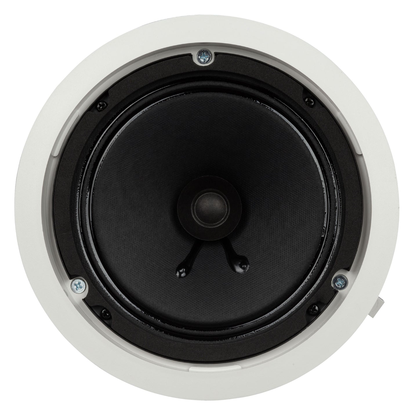 6" Twin-Cone Flush Mounting Ceiling Speaker, White, 6W, 70-100V