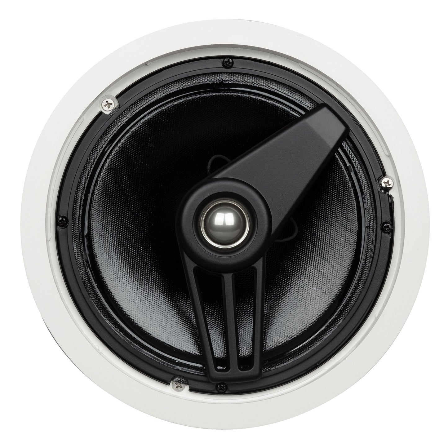 Passive 80W 8" 2-Way Coaxial Ceiling Speaker with Transformer - 70/100V (IP44) (White)