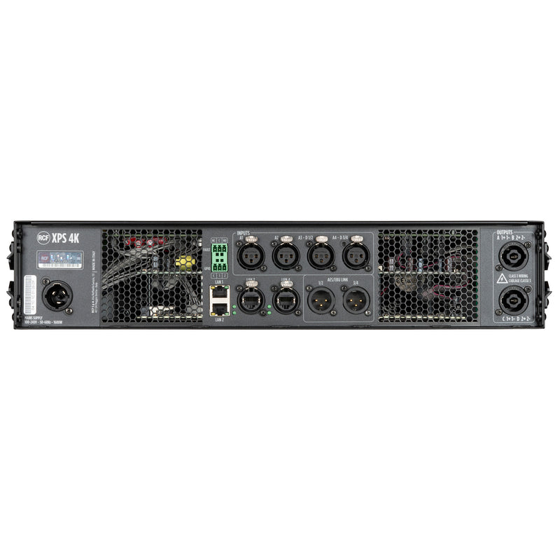 Class D Power Amplifier with DSP, RDNet Management (4 X 1,000 W @ 4 Ω)