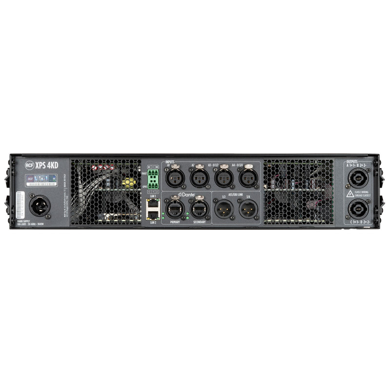 Class D Power Amplifier with DSP, RDNet Management, Dante-Equipped (4 X 1,000 W @ 4 Ω)