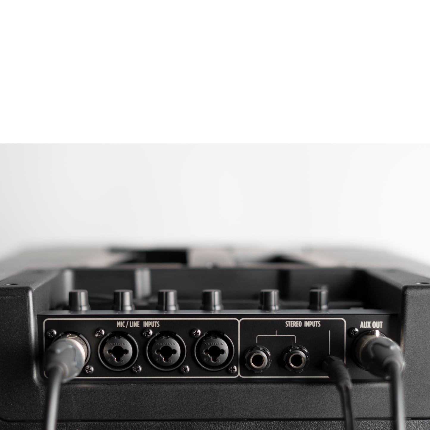 White Active 2100W Portable Three-Way Column Array w/ JMixRemote App Capability, INCLUDES: