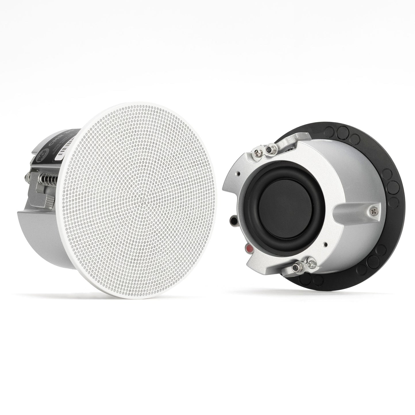 (2) Passive 60W 2.5" Ceiling Speakers (Contains White & Black Grills) - 16 Ω