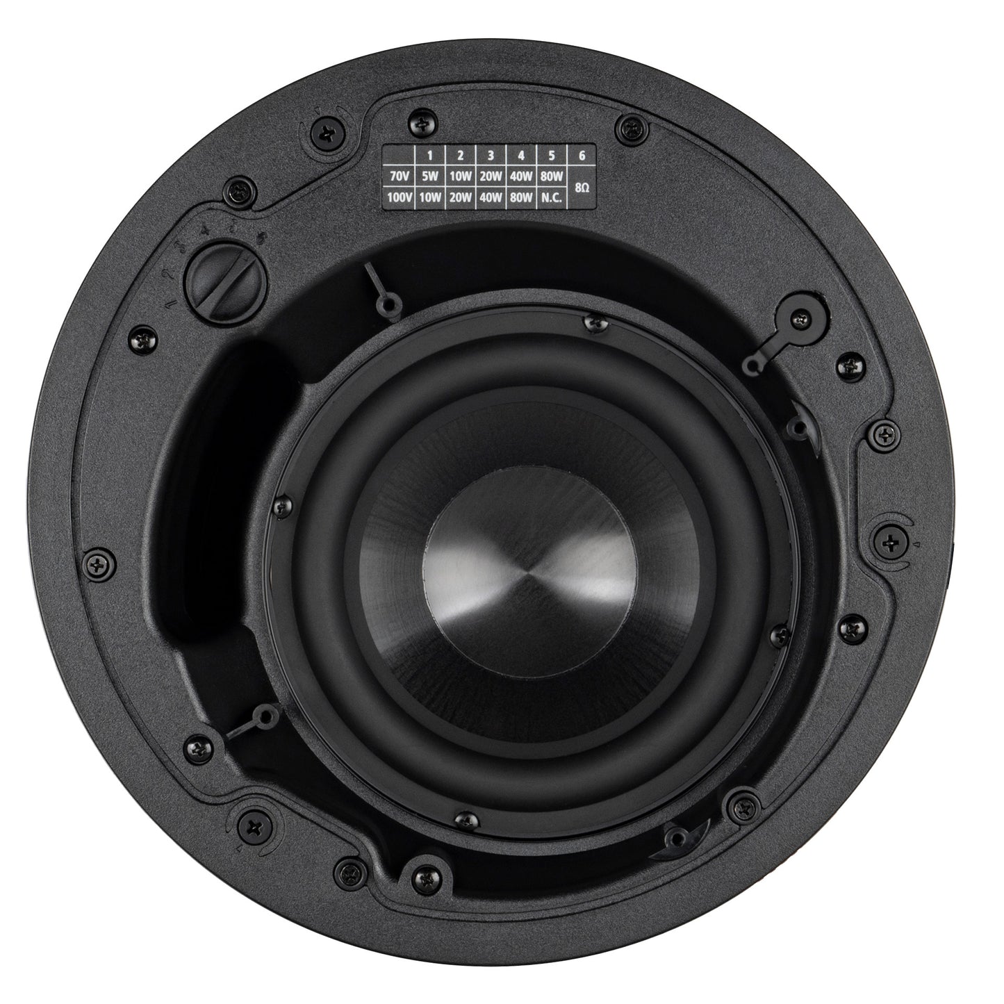Passive 320W 6.5" 2-Way Ceiling Subwoofer w/ Transformer - 8 Ω, 70/100V (White)