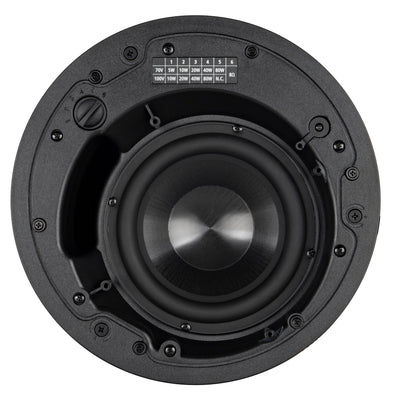Passive 320W 6.5" 2-Way Ceiling Subwoofer w/ Transformer - 8 Ω, 70/100V (White)