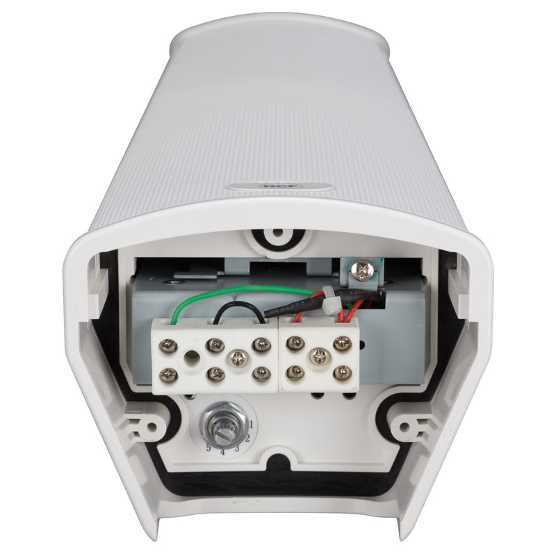 5" Transducers 2 Way Sound Column, Alumin, 20W, 70-100V White, IP 66 - EN54-24