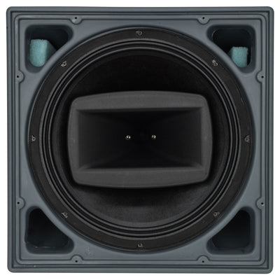 Passive 1200W 15" 2-Way Weatherproof Coaxial Speaker with Transformer (IP55)(White)