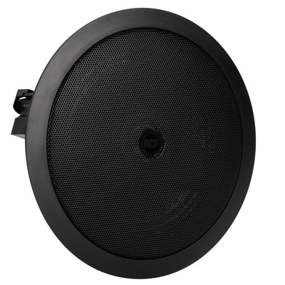 6" Coax Flush Mnt. Ceil. Speaker With Line Transf., 12W, IP. 44 (Black)