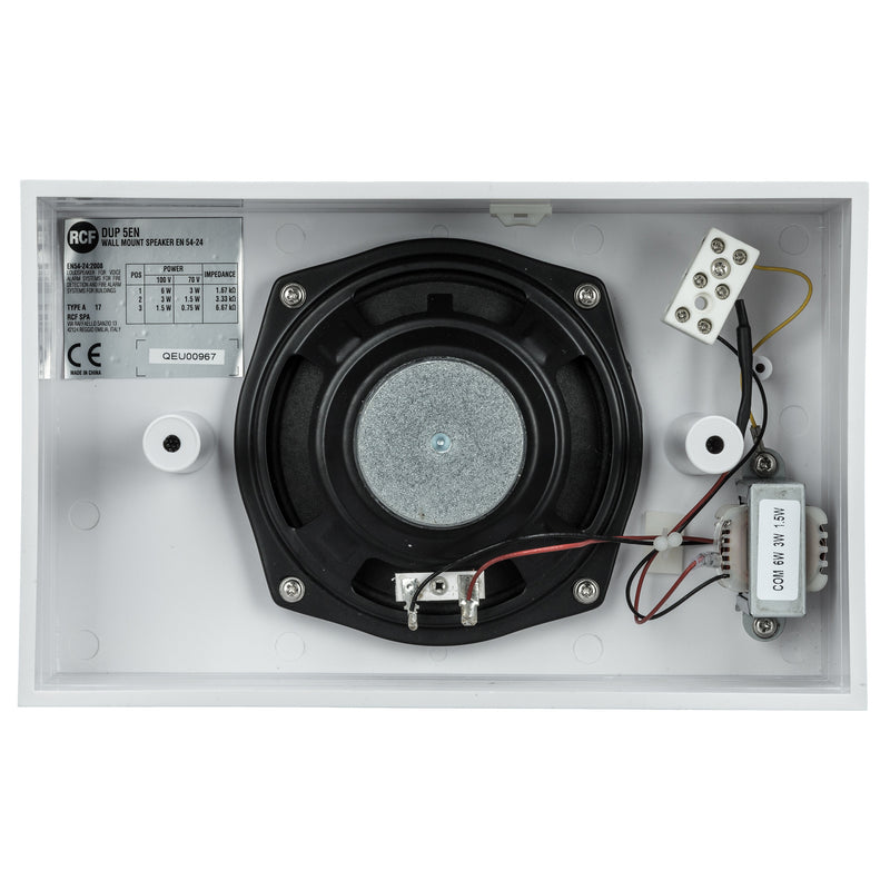 Wall Surface 5.5" Speaker, 6W, 70-100V, EN54-24