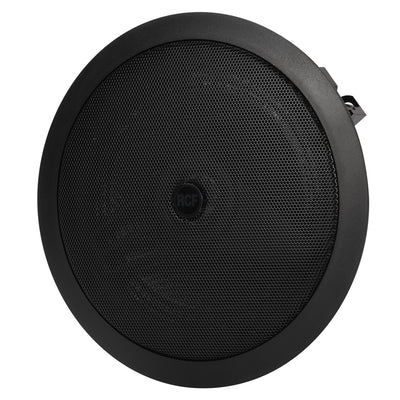 6" Coax Flush Mnt. Ceil. Speaker With Line Transf., 12W, IP. 44 (Black)