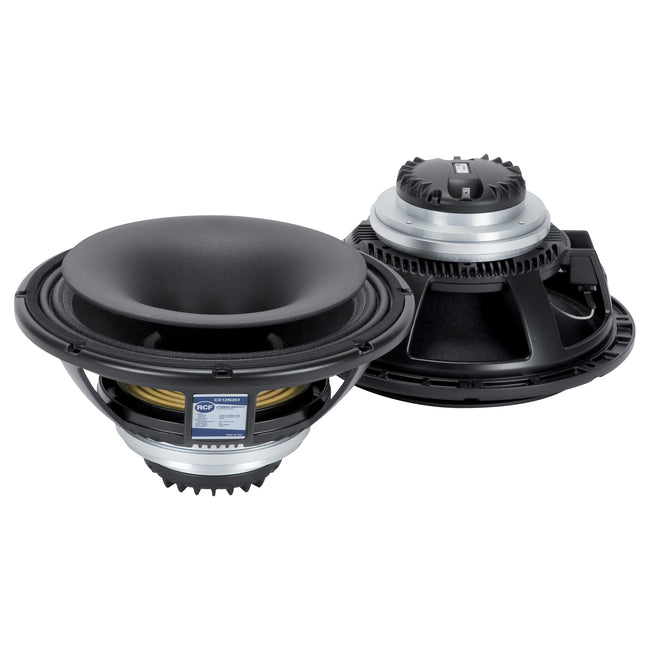 Woofer: 12" Power 450 Watt rms,  900W program. Sensitivity 101 dB. Compression Driver: Exit 1.5" Power 90 Watt rms, 180W program. Sensitivity 110 dB