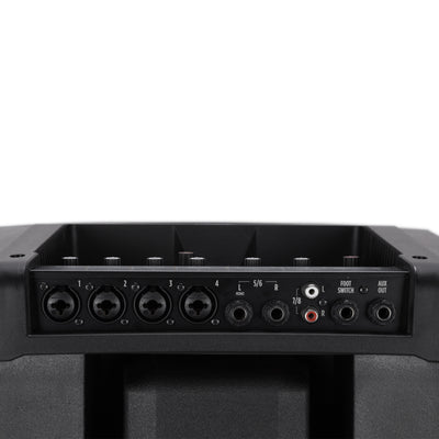 Active 1400W Portable PA System with Bluetooth Mixer, 12" Subwoofer and (8)x2" Top (White)