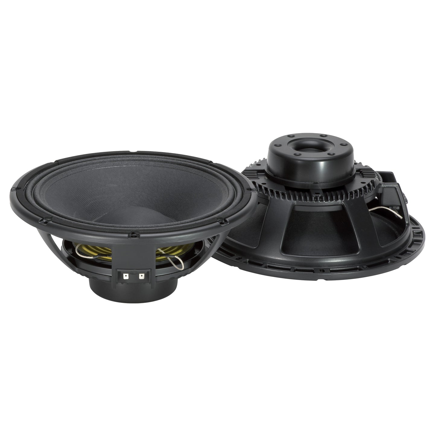 12" Power: 650W rms, 1300W prog. Sensitivity: 98 dB Freq. Range 40-2000 Hz