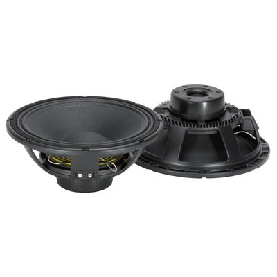 12" Power: 650W rms, 1300W prog. Sensitivity: 98 dB Freq. Range 40-2000 Hz