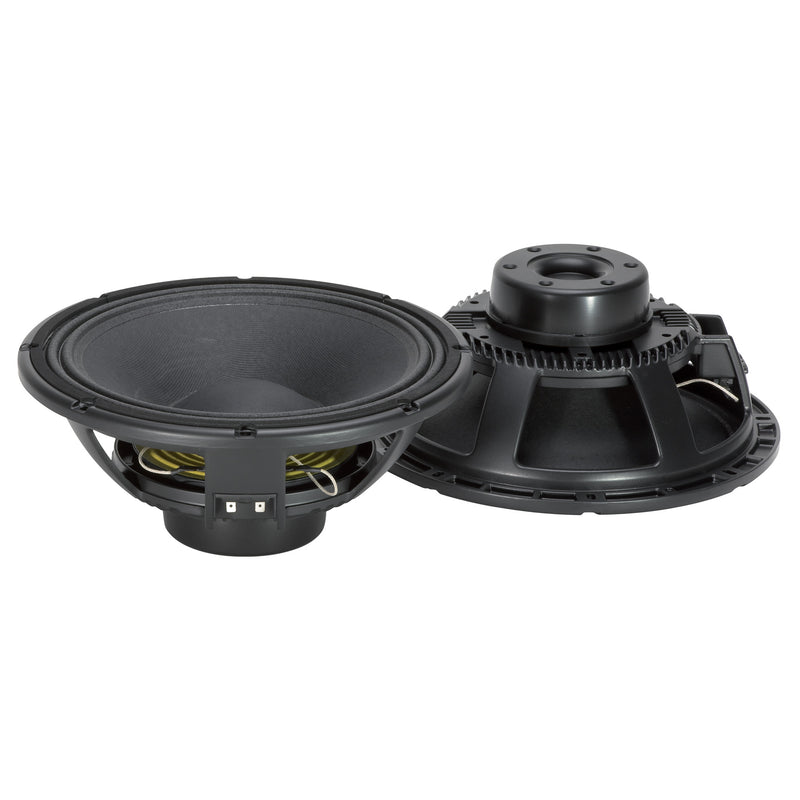 12" Power: 650W rms, 1300W prog. Sensitivity: 98 dB Freq. Range 40-2000 Hz
