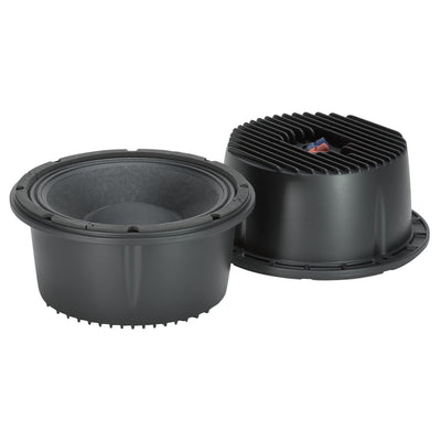 10" Power: 350W rms, 700W prog. Sensitivity: 102 dB Freq. Range 150-2000 Hz