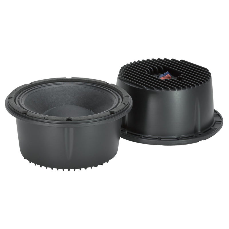 10" Power: 350W rms, 700W prog. Sensitivity: 102 dB Freq. Range 150-2000 Hz