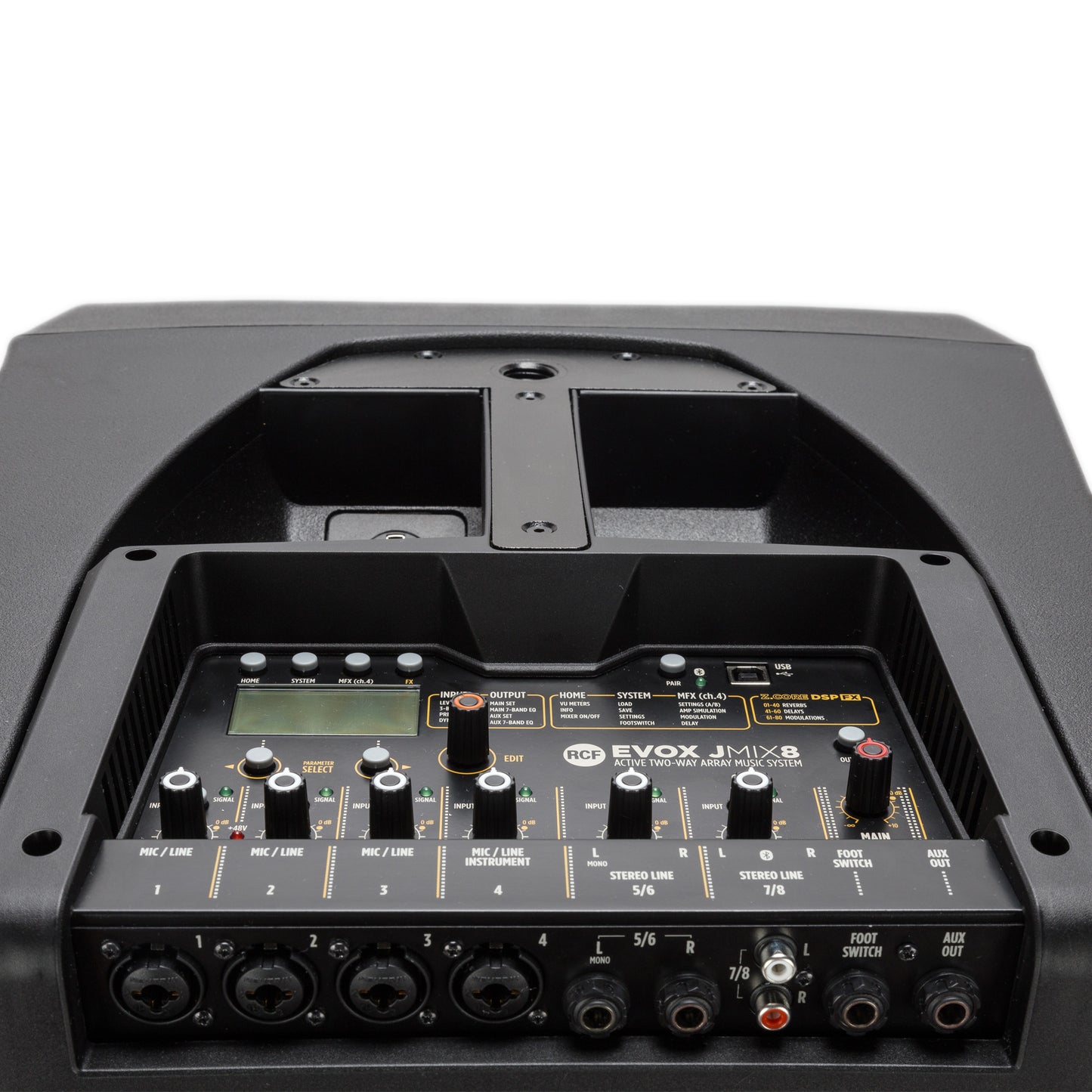 Active 1400W Portable PA System with Bluetooth Mixer, 12" Subwoofer and (8)x2" Top (White)