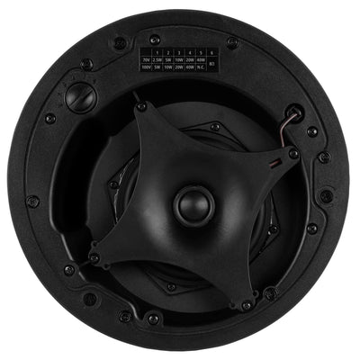 Passive 160W 5" 2-Way Ceiling Monitor Speaker w/ Transformer - 8 Ω, 70/100V (White)