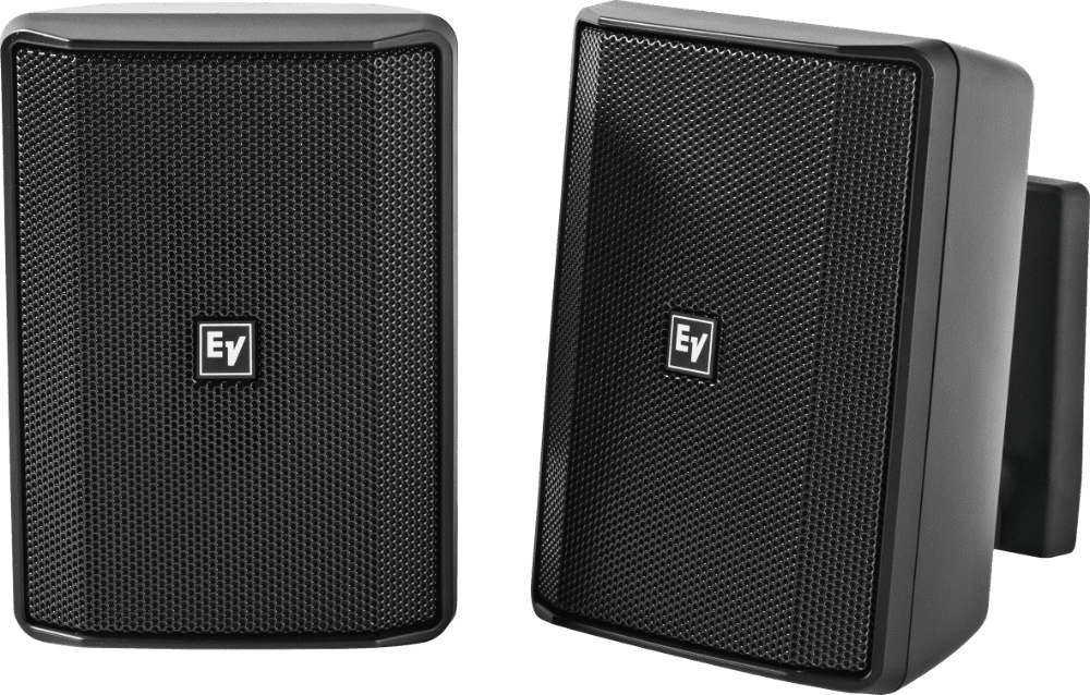 Electro-Voice EVID-S4.2TB Quick install Speaker 4” cabinet 70/100V black. IP54. Sold only in pairs.