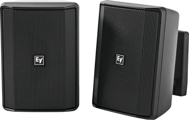 Electro-Voice EVID-S4.2TB Quick install Speaker 4” cabinet 70/100V black. IP54. Sold only in pairs.