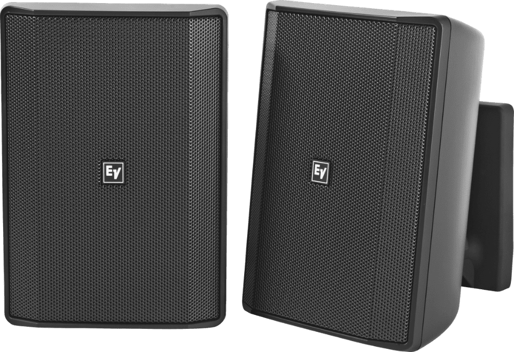 Electro-Voice EVID-S5.2TB Quick install Speaker 5” cabinet 70/100V black. IP54. Sold only in pairs.