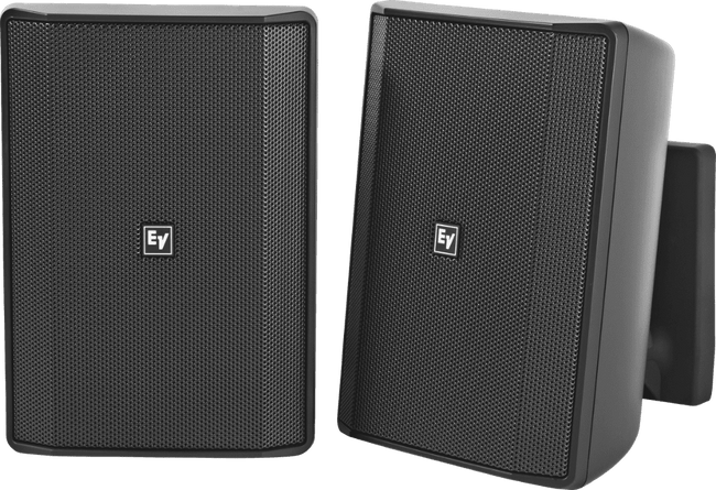 Electro-Voice EVID-S5.2TB Quick install Speaker 5” cabinet 70/100V black. IP54. Sold only in pairs.