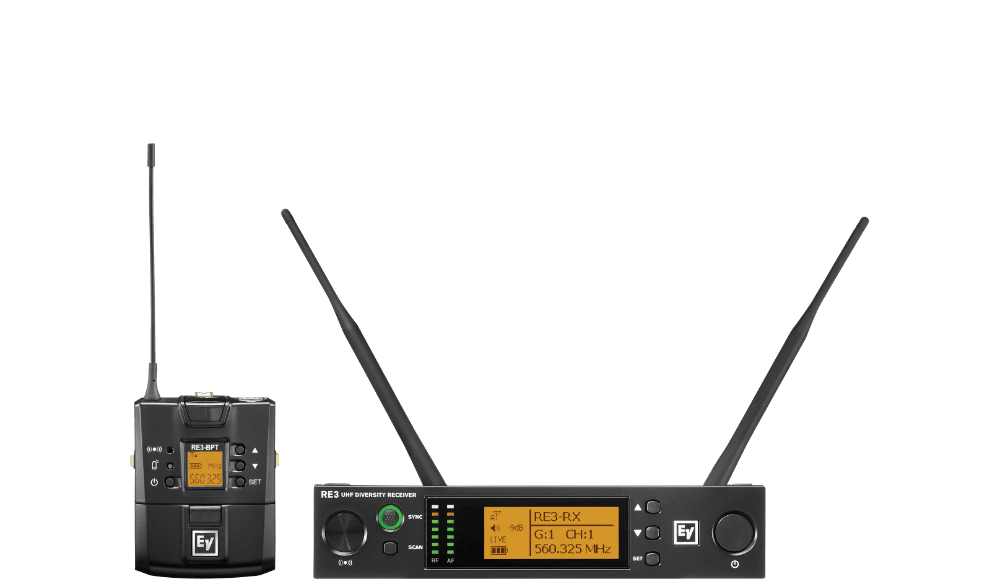 Electro-Voice RE3-BPNID-5H HF wireless set containing no input device