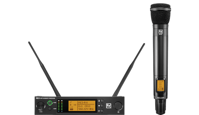 Electro-Voice RE3-ND96-5H Uhf wireless set featuring nd96 dynamic supercardioid microphone