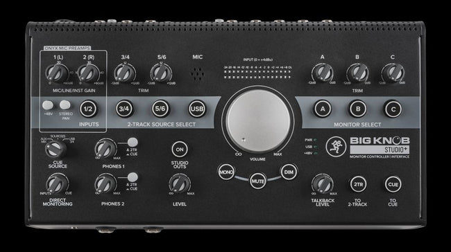 Mackie Big Knob Studio+ 4x3 Studio Monitor Controller | 192kHz USB I/O