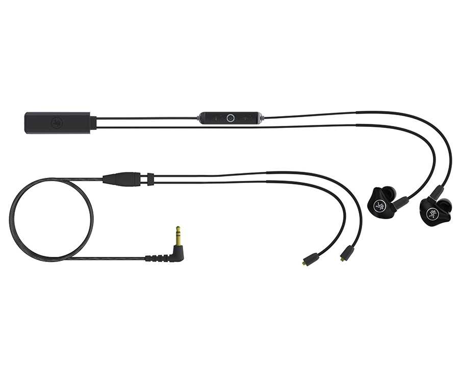 Mackie MP-220 BTA Dual Dynamic Driver Professional In-Ear Monitors with Bluetooth® Adapter